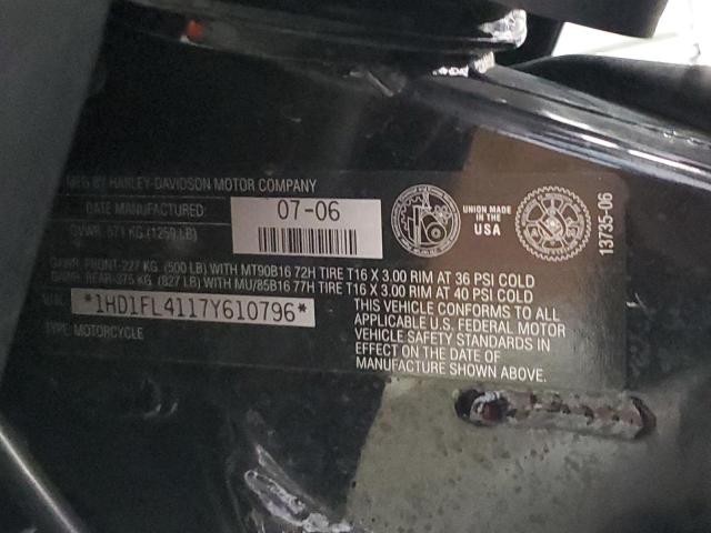 2007 HARLEY-DAVIDSON FLTC ULTRA 1HD1FL4117Y610796