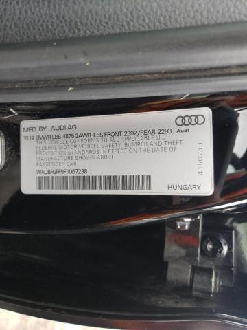 2015 AUDI S3 PREMIUM WAUBFGFF9F1067238