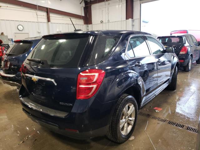 VIN: 2GNALBEK8G6329457 Auction: COPART Lot: 62961032 Location: WI - MILWAUKEE SOUTH 2GNALBEK8G6329457 CHEVROLET EQUINOX 2016 BLUE Photo 4