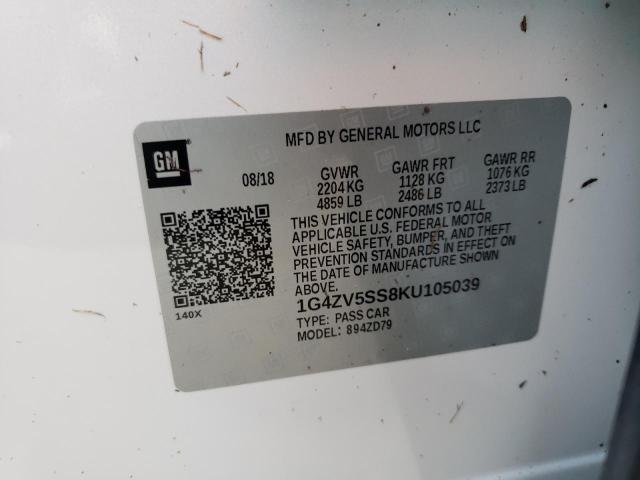 2019 BUICK LACROSSE A 1G4ZV5SS8KU105039