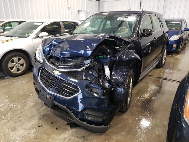 VIN: 2GNALBEK8G6329457 Auction: COPART Lot: 62961032 Location: WI - MILWAUKEE SOUTH 2GNALBEK8G6329457 CHEVROLET EQUINOX 2016 BLUE Photo 2