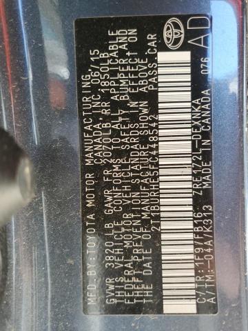 2015 TOYOTA CORLLA L L - 2T1BURHE5FC448542