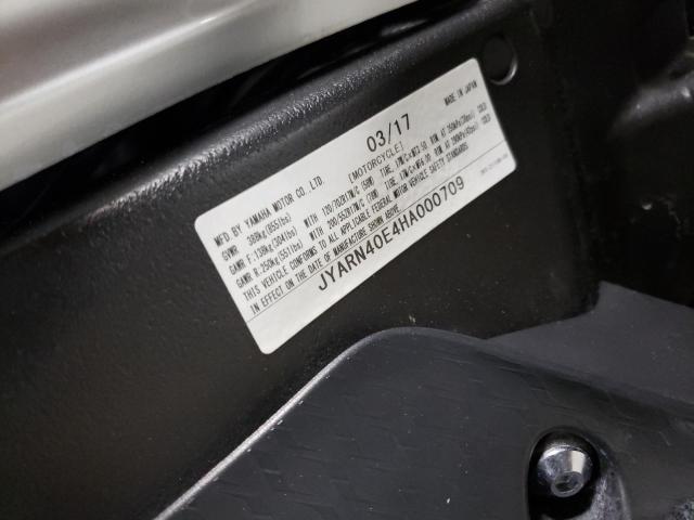 2017 YAMAHA YZFR1M JYARN40E4HA000709