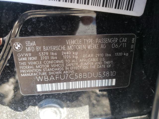 WBAFU7C58BDU53810 BMW 535 XI