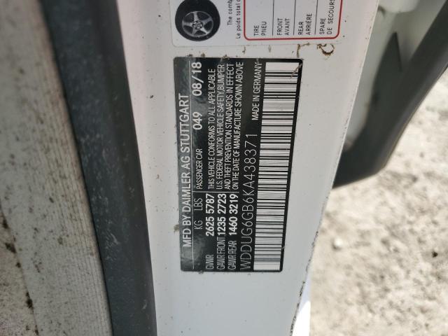 2019 MERCEDES-BENZ S 450 WDDUG6GB6KA438371