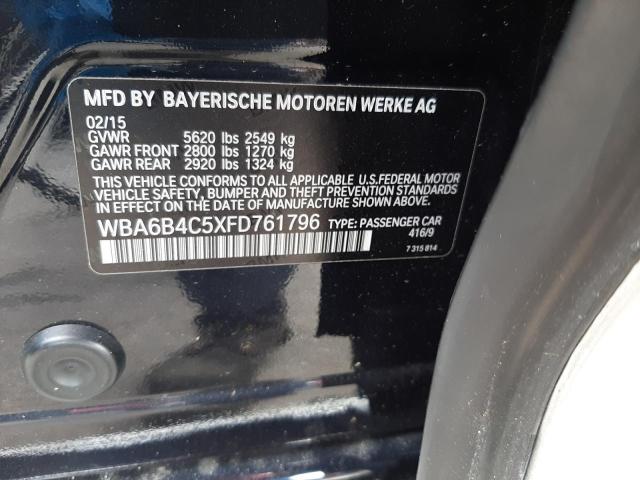 2015 BMW 650 XI GRA WBA6B4C5XFD761796