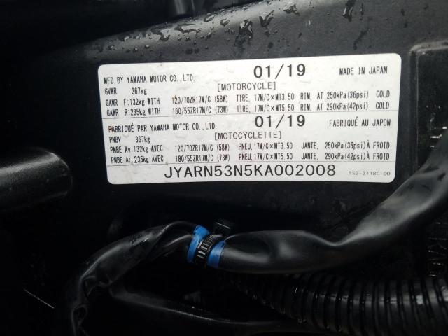 2019 YAMAHA MT09 - JYARN53N5KA002008