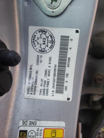 2HHFD5F74BH200164 Acura Csx Technology