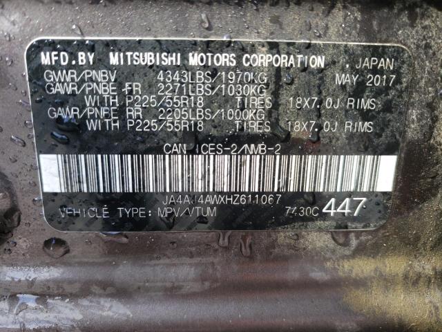 2017 MITSUBISHI RVR SE LIM JA4AJ4AWXHZ611067