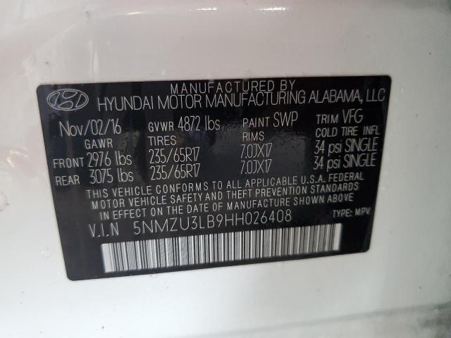 2017 HYUNDAI SANTA FE S - 5NMZU3LB9HH026408
