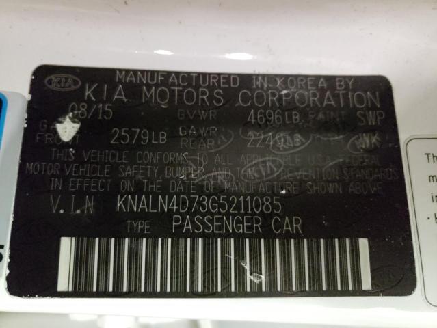 2016 KIA CADENZA LU - KNALN4D73G5211085