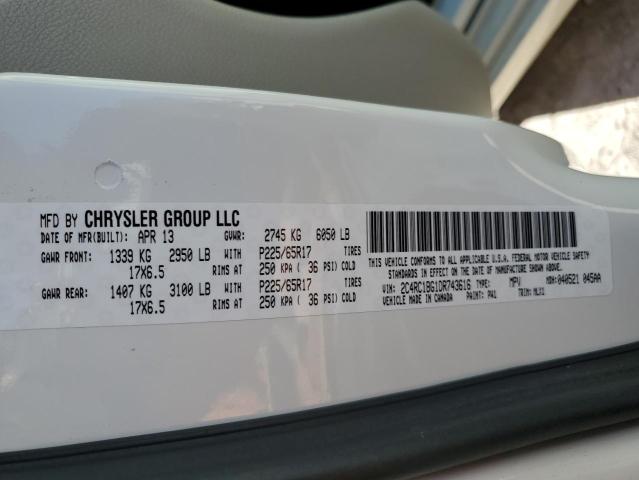 VIN 2C4RC1BG1DR743616 2013 CHRYSLER MINIVAN no.10