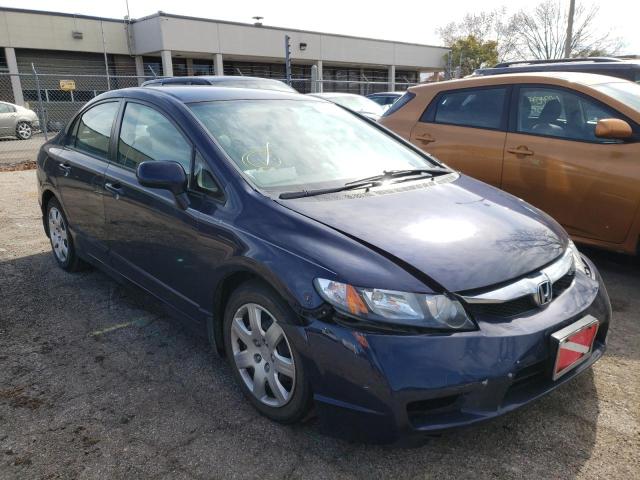 Salvage cars for sale from Copart Wheeling, IL: 2010 Honda Civic LX
