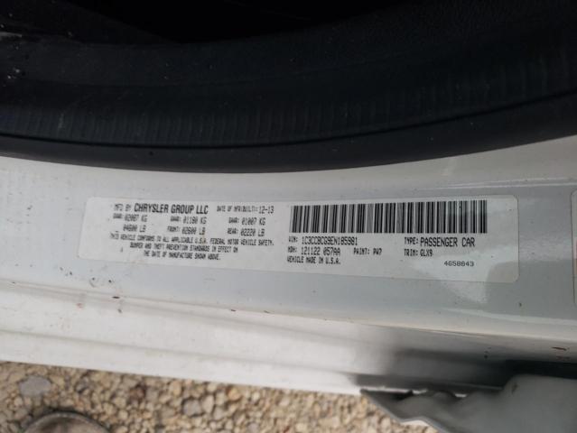 VIN: 1C3CCBCG9EN185981 Auction: COPART Lot: 64199832 Location: FL - FT. PIERCE 1C3CCBCG9EN185981 CHRYSLER 200 2014 WHITE Photo 10