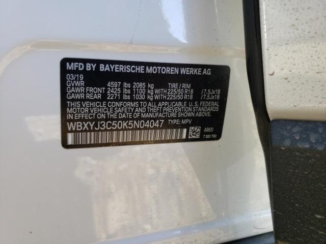 2019 BMW X2 SDRIVE2 WBXYJ3C50K5N04047