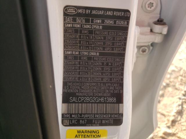 SALCP2BG2GH613868 Land Rover Discovery Sport Se