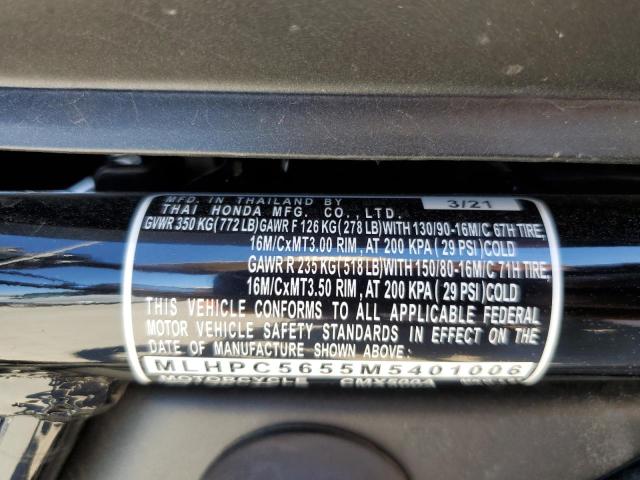 2021 HONDA CMX500 A MLHPC5655M5401006