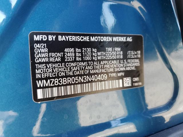 WMZ83BR05N3N40409 Mini Cooper
