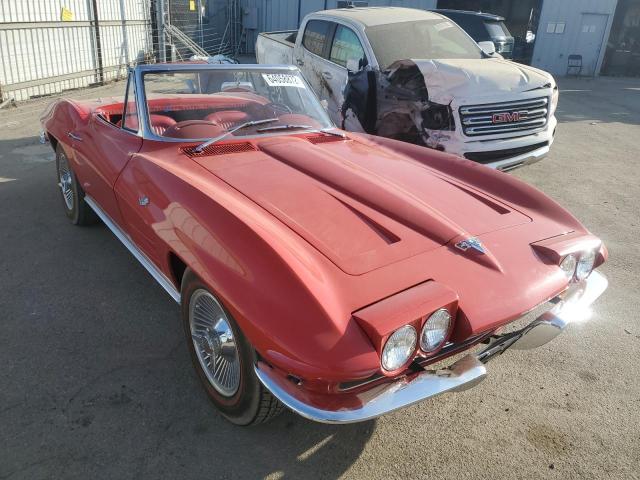 Salvage cars for sale from Copart Bakersfield, CA: 1964 Chevrolet Corvette