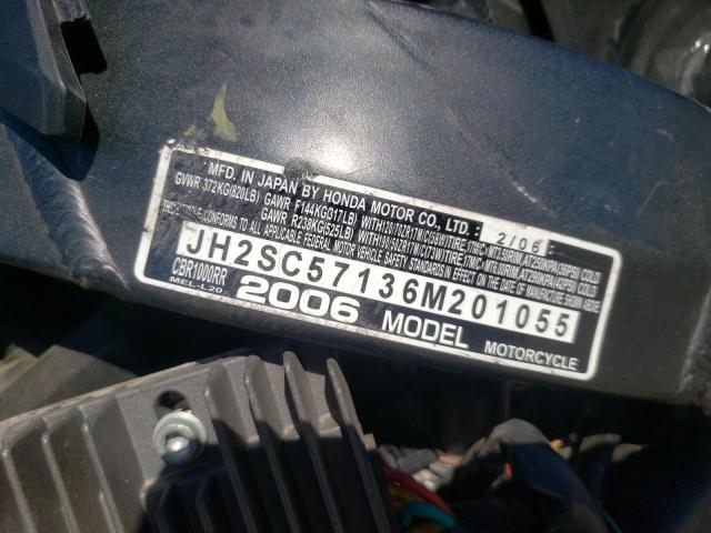 2006 HONDA CBR1000 RR - JH2SC57136M201055