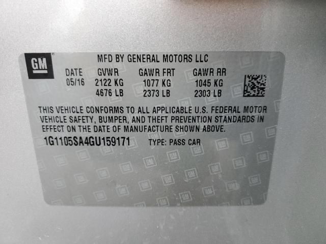 2016 CHEVROLET IMPALA LT - 1G1105SA4GU159171