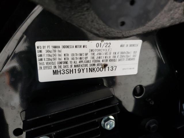 2022 YAMAHA CZD300 A MH3SH19Y1NK001137