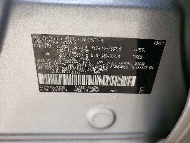 2018 TOYOTA RAV4 HV SE JTMJJREV7JD172434