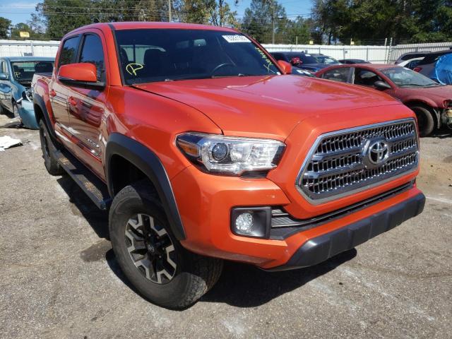 Salvage trucks for sale at Eight Mile, AL auction: 2017 Toyota Tacoma DOU