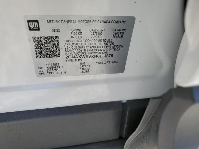 2022 CHEVROLET EQUINOX RS 2GNAXWEVXN6113676