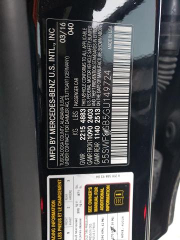 2016 MERCEDES-BENZ C 63 AMG - 55SWF8GB5GU149724