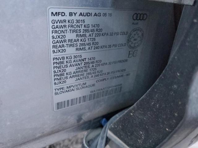2019 AUDI Q7 TECHNIK WA1WAAF72KD045948