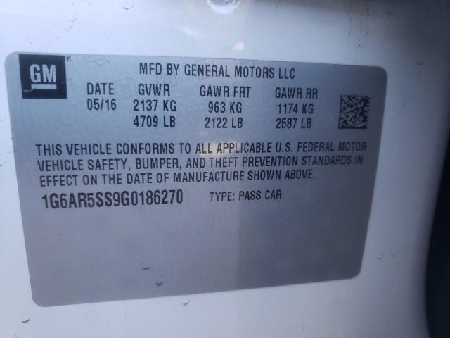 1G6AR5SS9G0186270 Cadillac Cts Luxury Collection