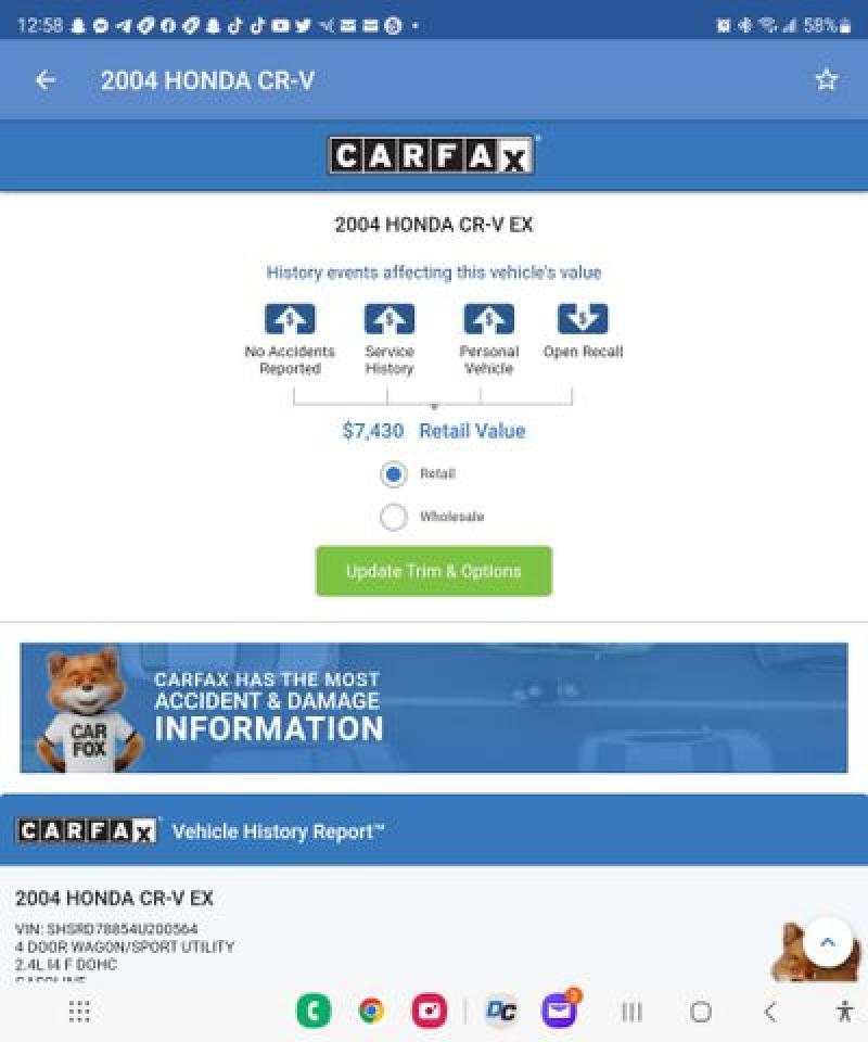 2004 Honda Cr-V Ex VIN: SHSRD78854U200564 Lot: 64335242