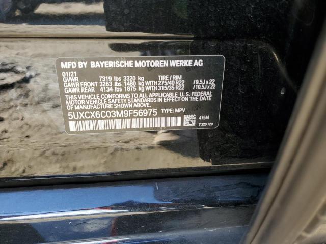 2021 BMW X7 M50I 5UXCX6C03M9F56975