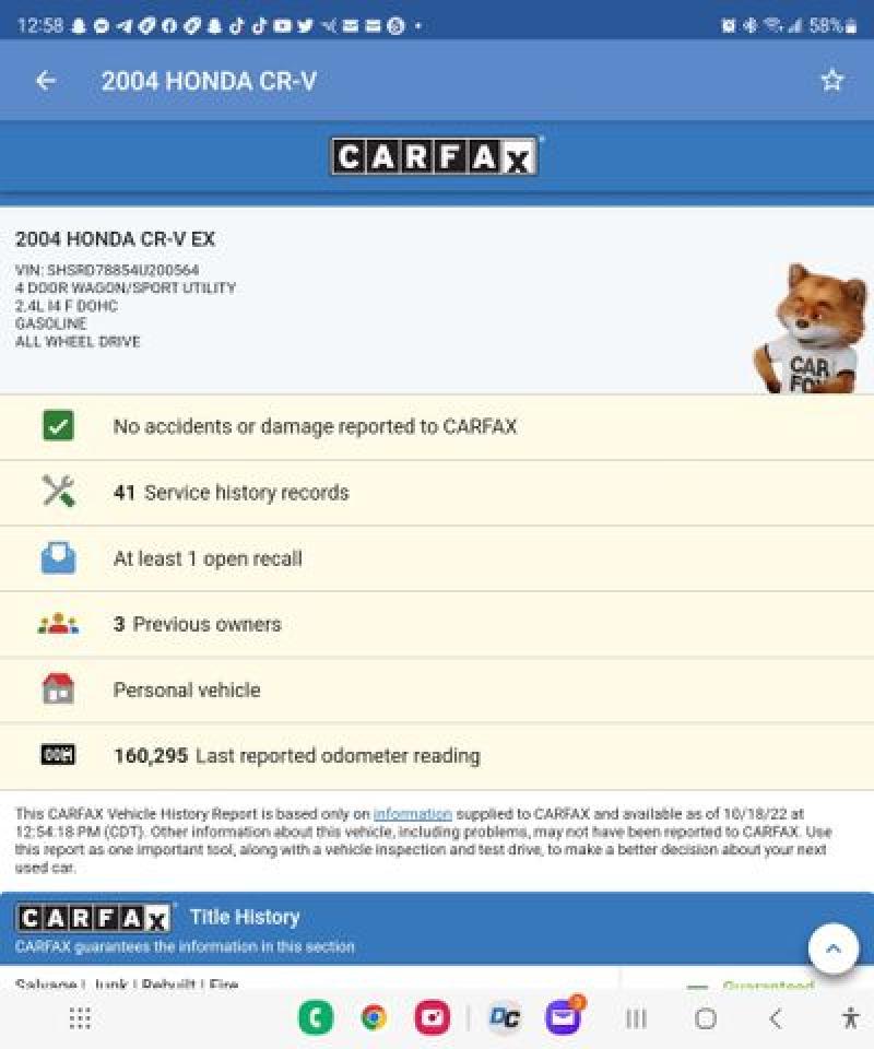 2004 Honda Cr-V Ex VIN: SHSRD78854U200564 Lot: 64335242