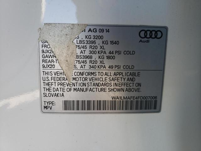 2015 AUDI Q7 TDI PRE WA1LMAFE4FD007006