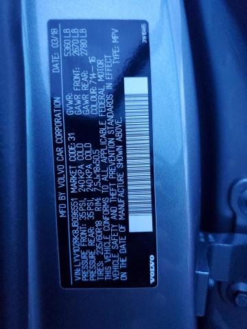 2018 VOLVO XC60 T5 LYV102RK8JB096551