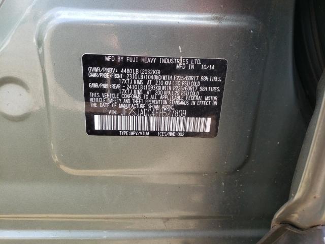 2015 SUBARU FORESTER - JF2SJADC4FH527809
