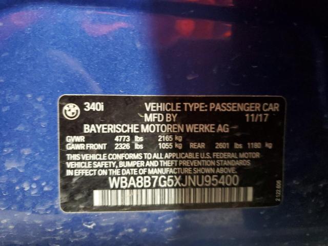 2018 BMW 340 XI WBA8B7G5XJNU95400