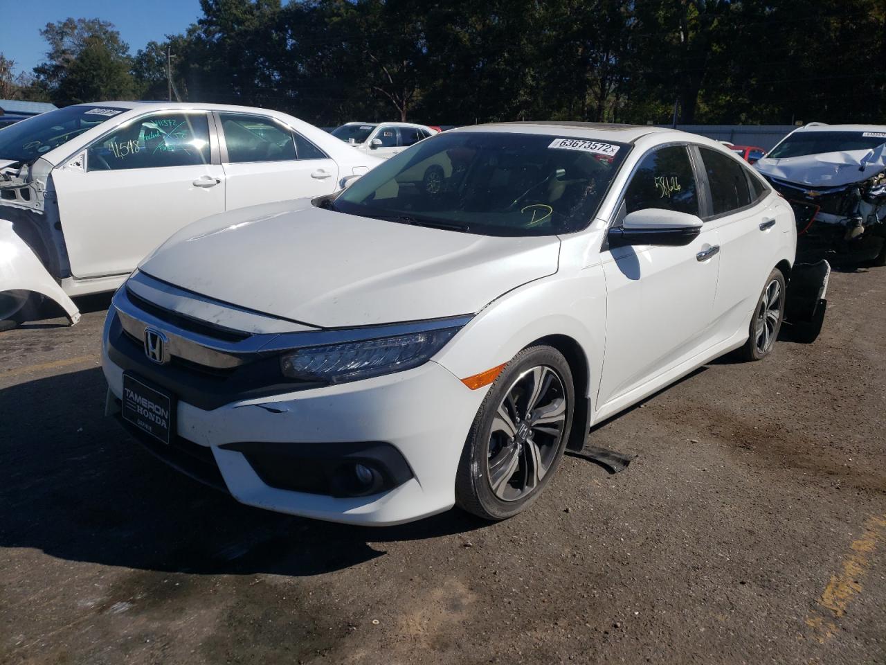 2018 Honda Civic Touring VIN: JHMFC1F9XJX037173 Lot: 63673572