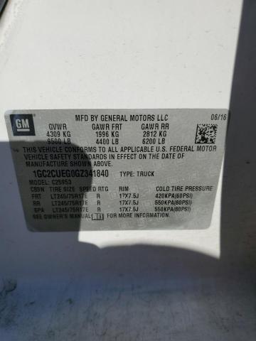 2016 CHEVROLET SILVER1500 1GC2CUEG0GZ341840