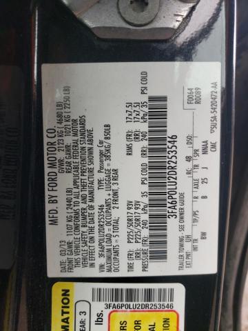 2016 FORD FUSION 4D 3FA6P0LU2DR253546