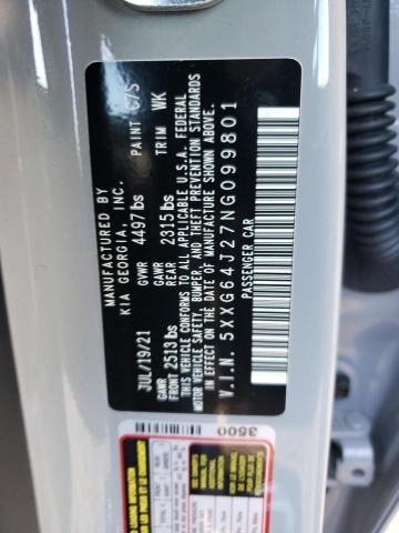 2022 KIA K5 GT LINE - 5XXG64J27NG099801