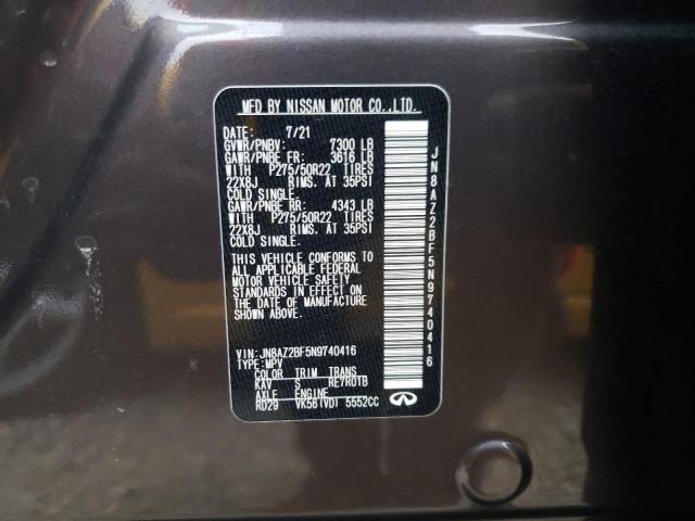 2022 INFINITI QX80 SENSO JN8AZ2BF5N9740416