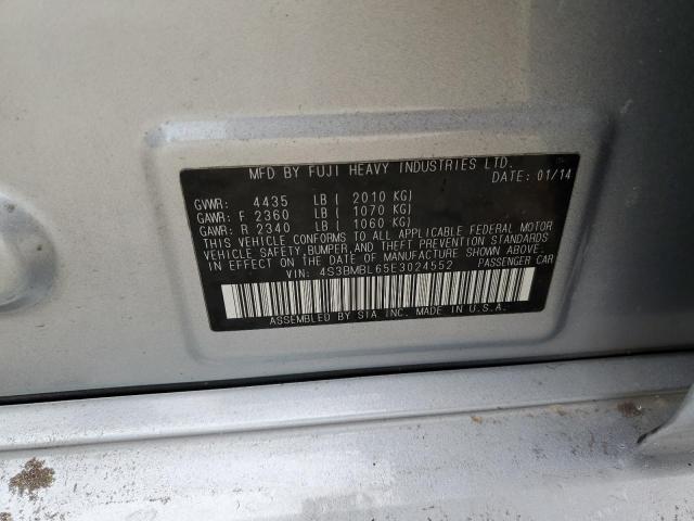 4S3BMBL65E3024552 Subaru Legacy 2.5i Limited