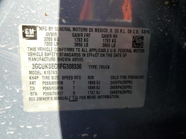 2015 CHEVROLET SLVRD 1500 3GCUKSEC6FG308336