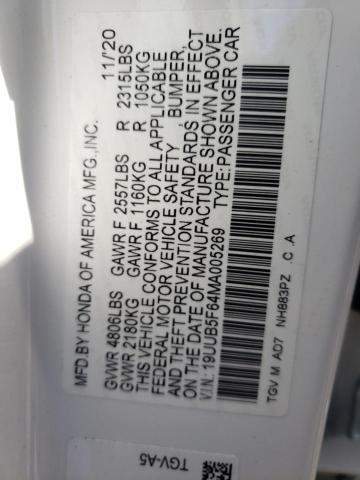 2021 ACURA TLX ADVANC 19UUB5F64MA005269