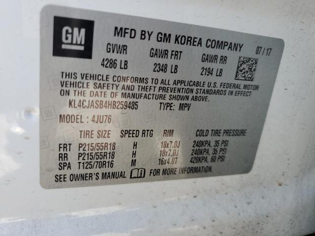 KL4CJASB4HB259485 Buick Encore Preferred
