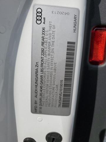 2018 AUDI TT TRUC5AFV5J1010015