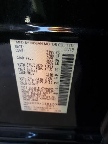 2020 NISSAN MURANO SL 5N1AZ2CS2LN118170